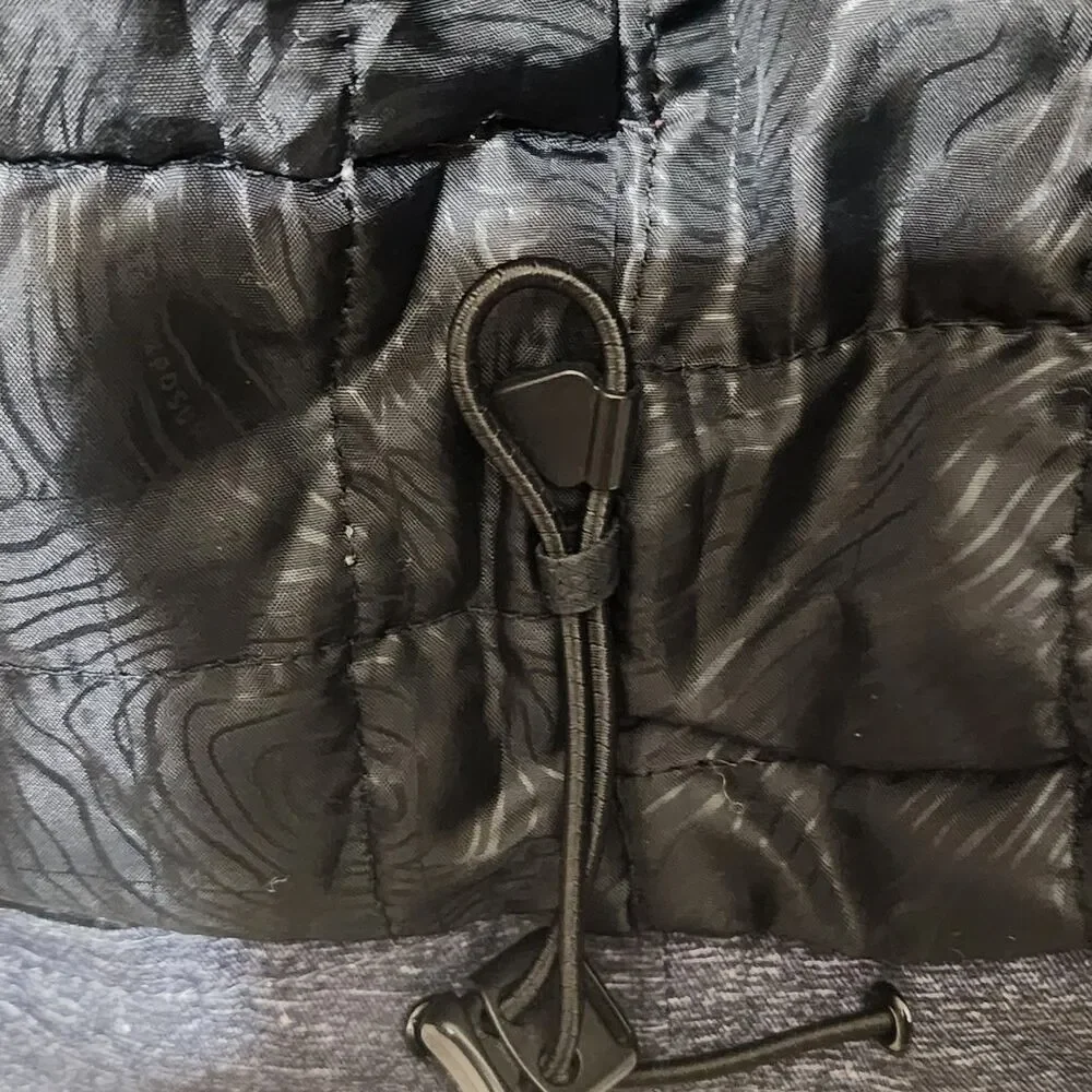 Zero Xposur Mens Large Black Heather Gray Softshell Zip Up Mid Weight Coat